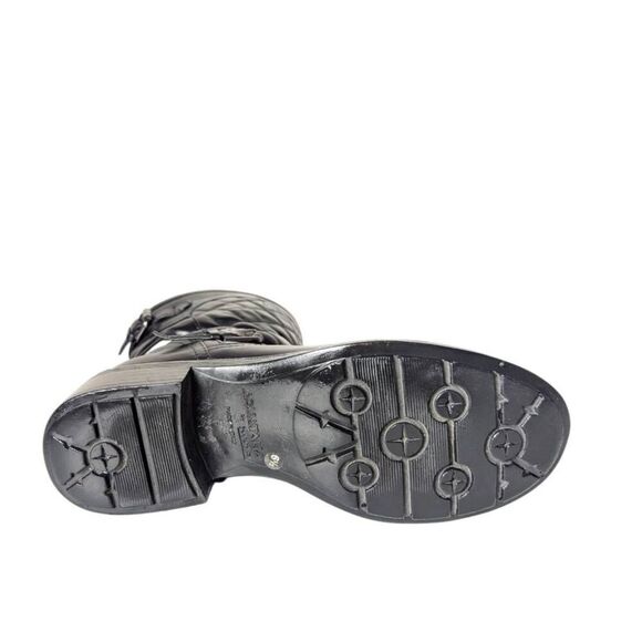 AQUATALIA Sherry Quilted Black Leather Moto Boot Size 6.5 - Picture 8 of 10